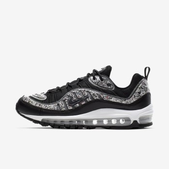 Nike Air Max 98 LX - Női Utcai Cipő - Fekete/Fehér/Fekete